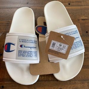 Men's Champion Life IPO Jock Tag Slides, White